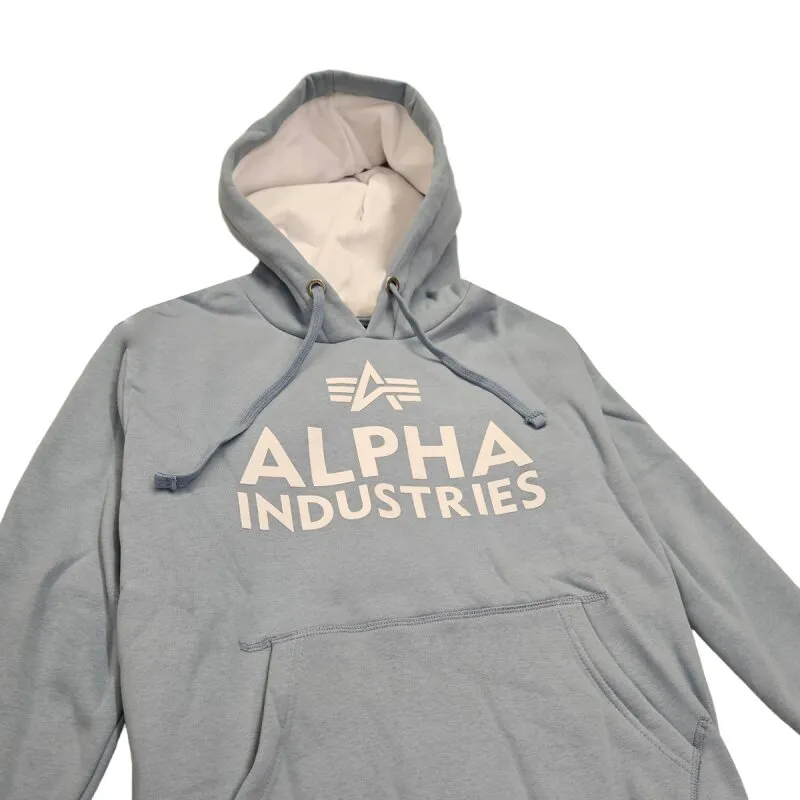 Alpha Industries Herren Hoodie Foam Print greyblue