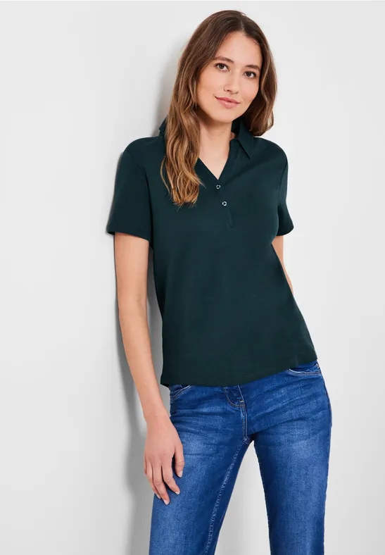 Basic Poloshirt in Unifarbe