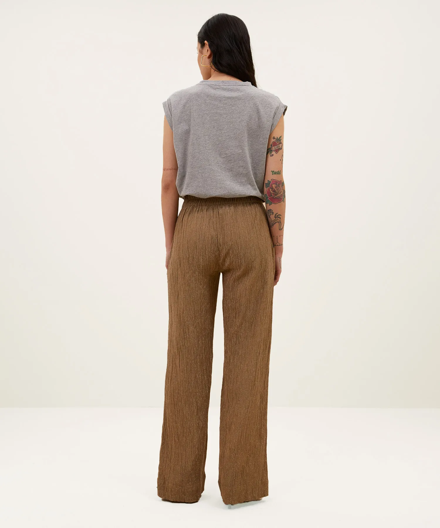 By-Bar Lurex Hose mit weitem Bein Amie