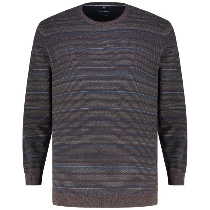 CASA MODA Pullover aus Baumwolle, braun 