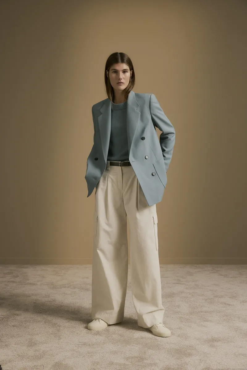 Damen Feincord-Palazzo-Hose