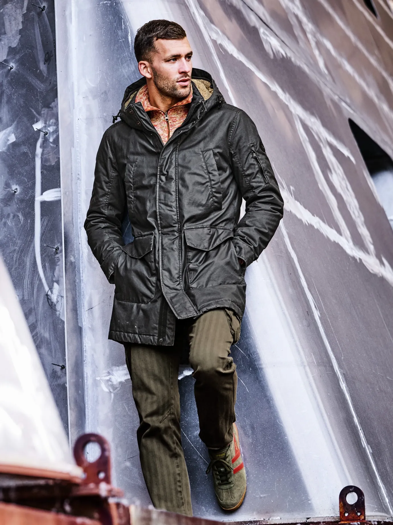 Dry Wax Parka für Herren