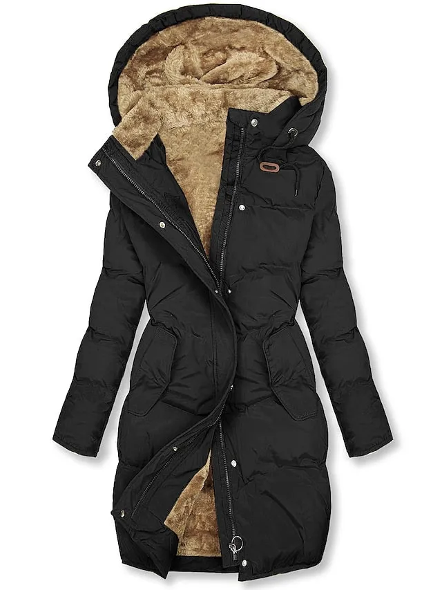 Effen kleur jurk met v-hals