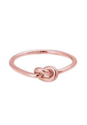 ELLI Ring 'Knoten' in Rosegold