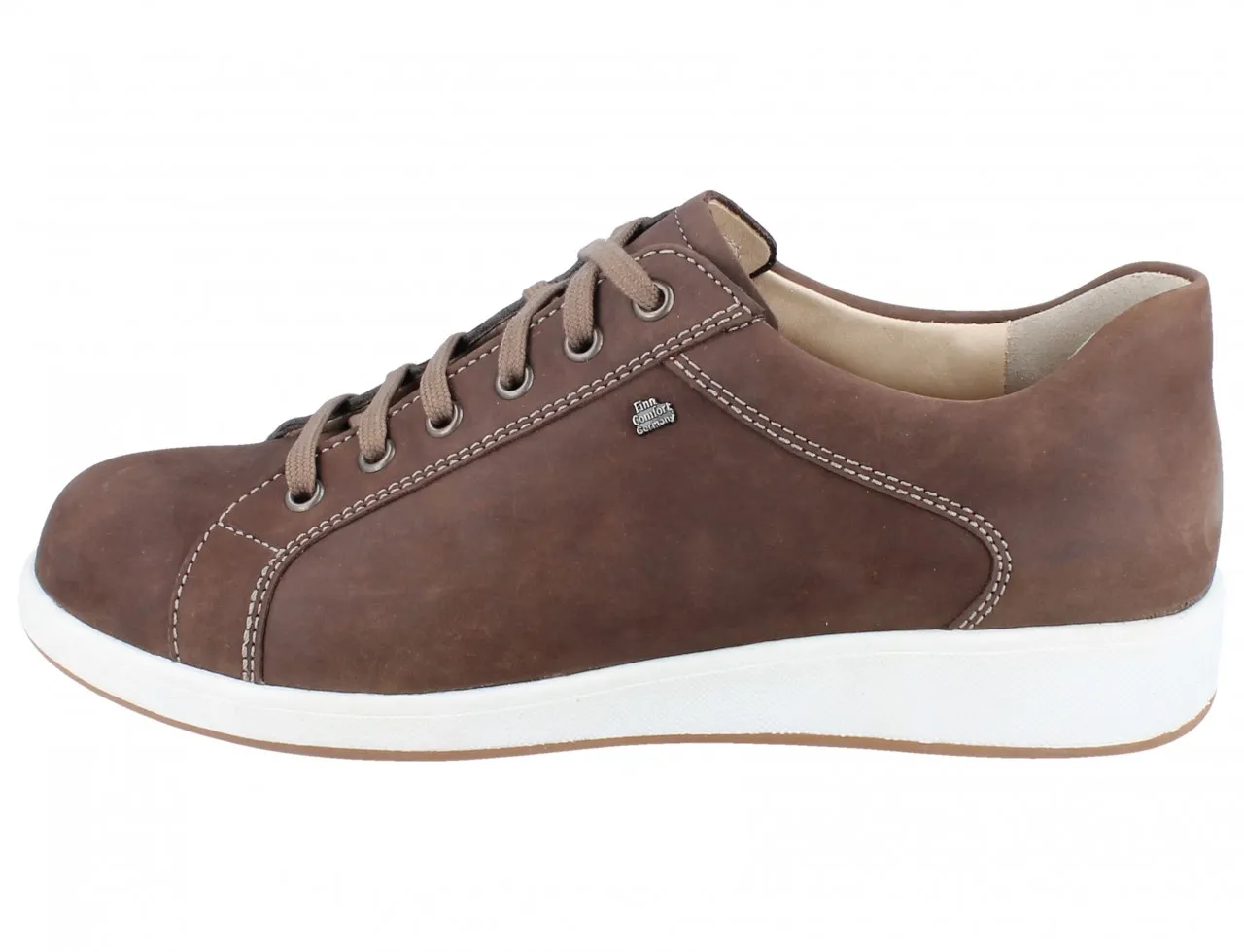 FINN COMFORT Bradford Herren Sneaker braun Nubukleder