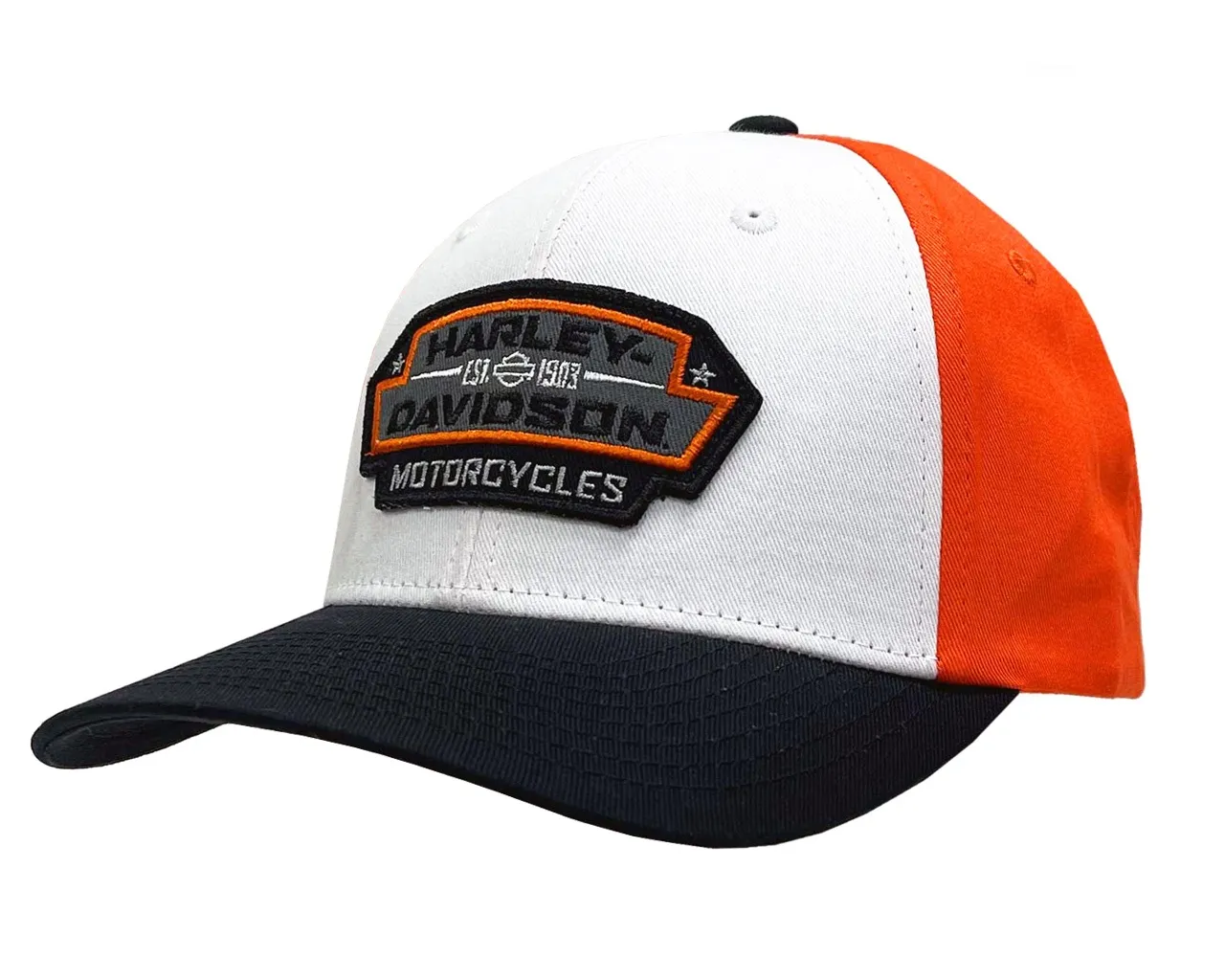 Harley-Davidson Dealer Baseball Cap Bulkhead schwarz/orange/weiß