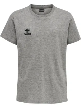 hummel hmlMOVE GRID COTTON T-SHIRT S/S KID Funktionsshirt Kinder GREY MELANGE im Online Shop von kaufen