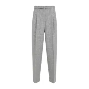   Jil Sander  Grey Virgin Wool Pants Grey