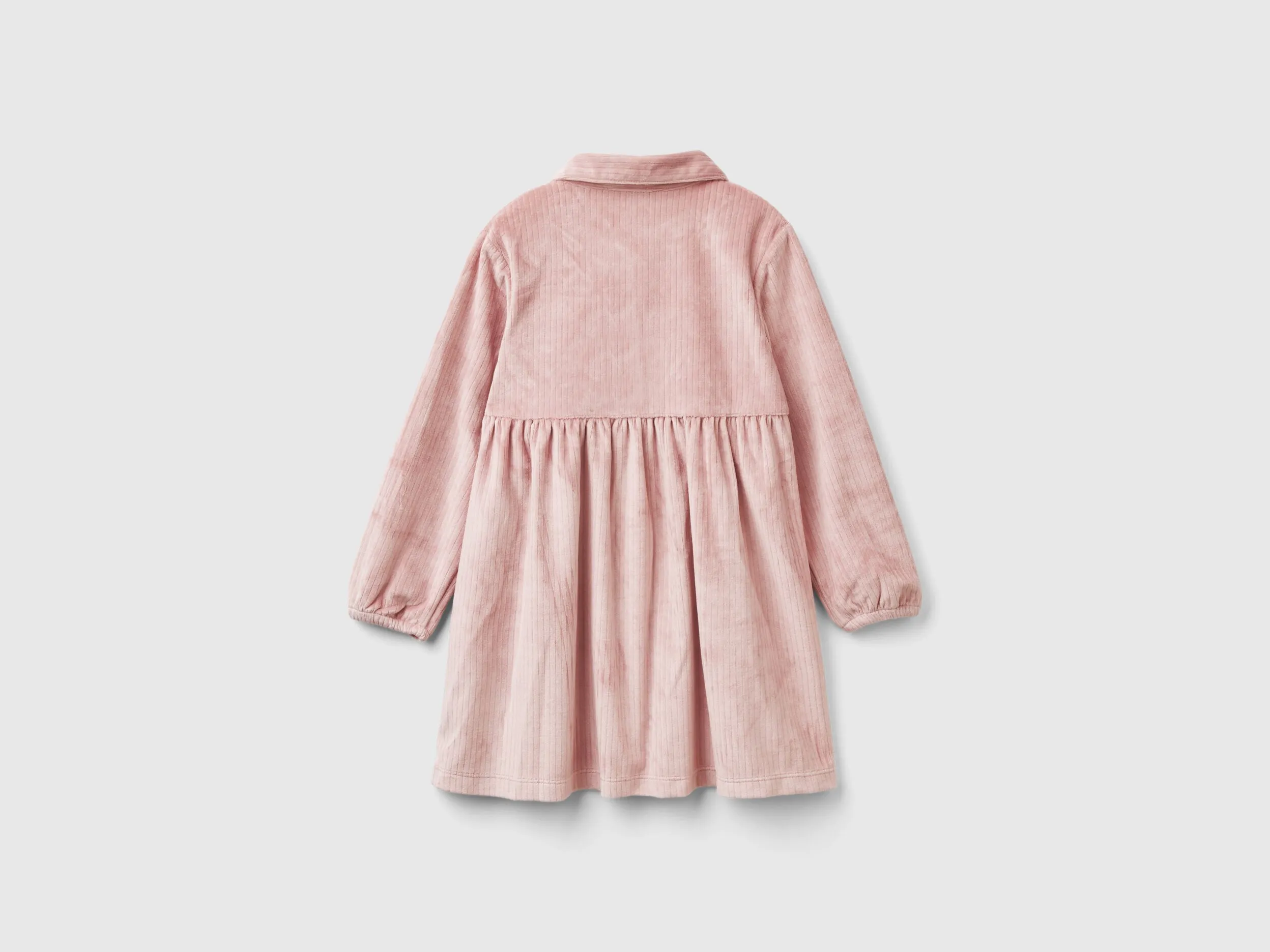 Kleid mit Kragen in Chenille