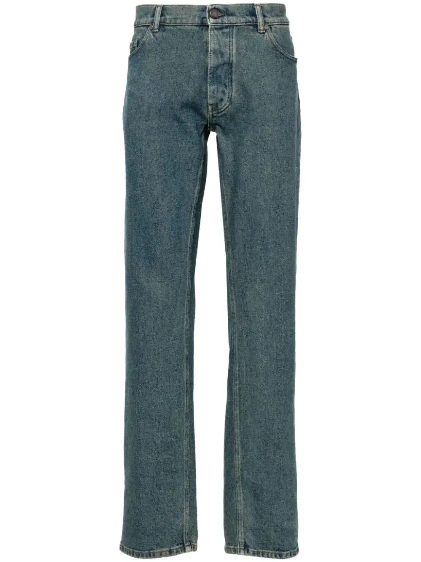   Lardini  Medium Blue Cotton Denim Pants Blue  Jeans 