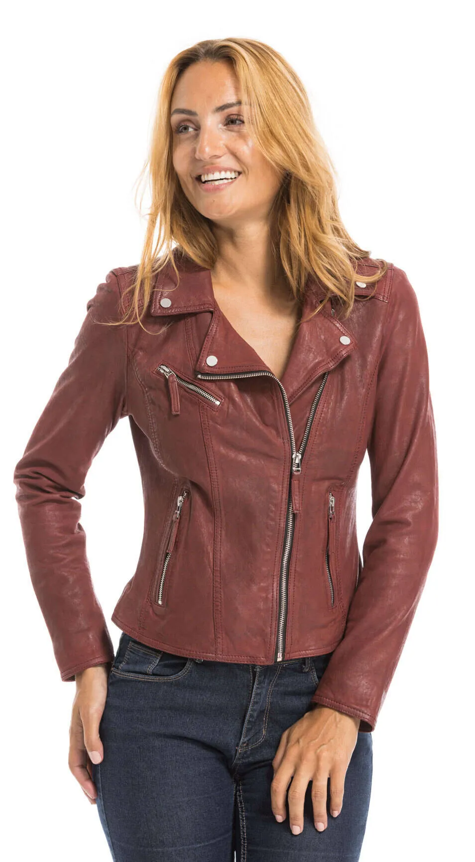 Lederjacke Frau Feuereiche &quot;64095&quot;