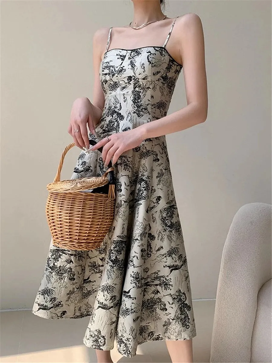 Lillymoda | Rylan - Geblümtes Vintage-Abendkleid