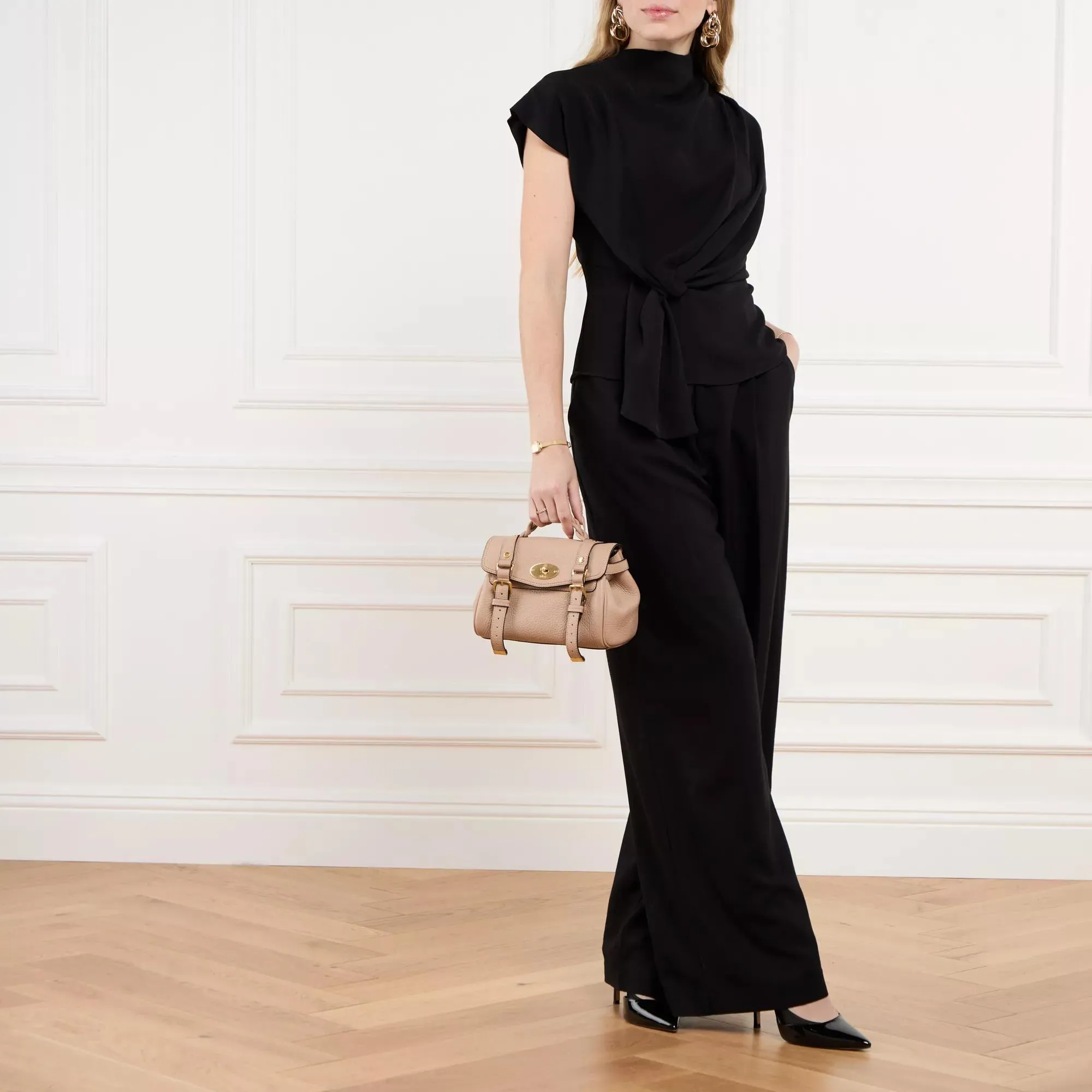   Mulberry  Mini Alexa Brown  Crossbody Bag 