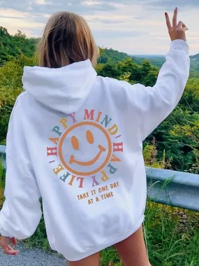 One day! - Statement-Hoodie aus Baumwolle