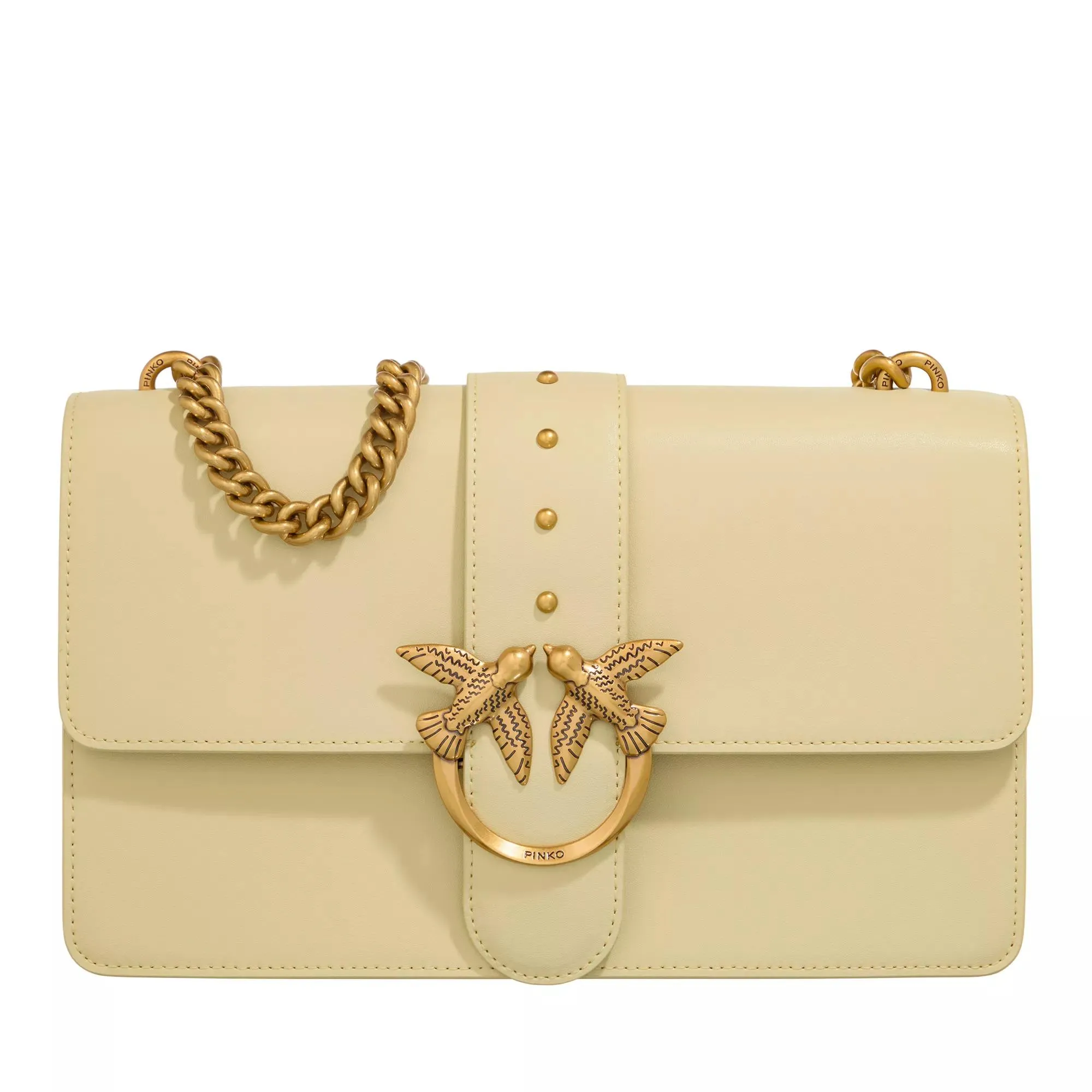   Pinko  Love One Classic Cl Yellow  Crossbody Bag 