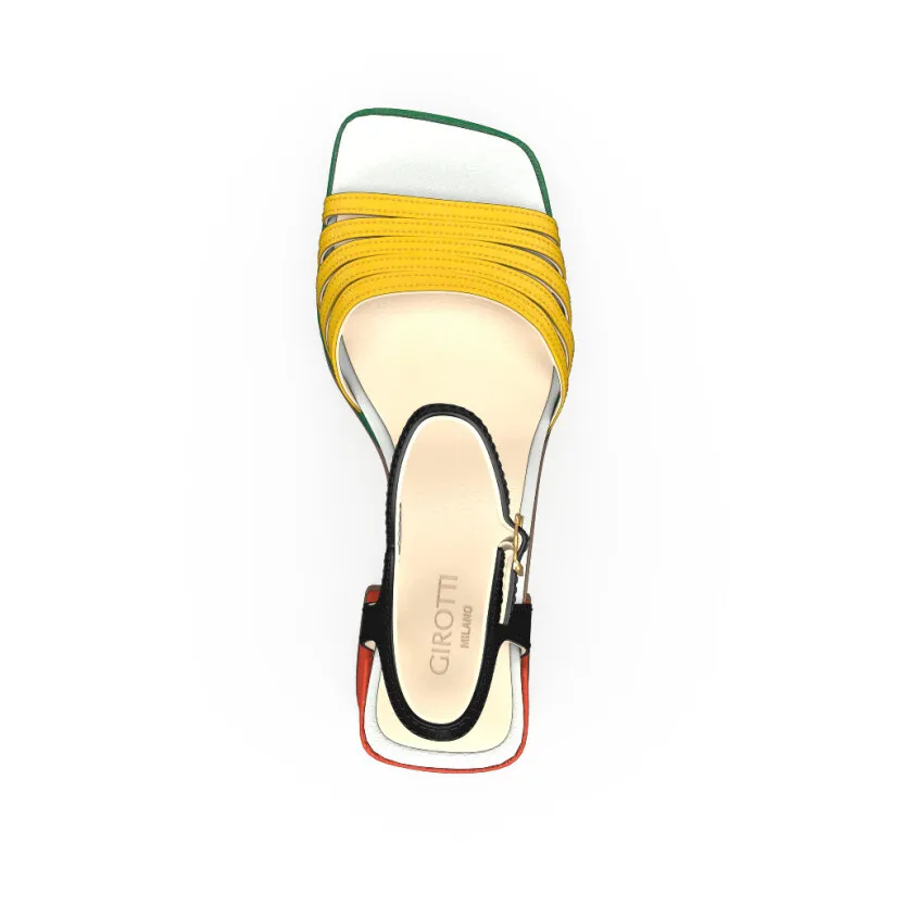 Plateau Heels mit quadratischer Spitze 45536