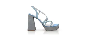 Plateau Heels mit quadratischer Spitze 53966