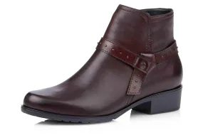 Remonte Stiefeletten in Übergrößen Rot D6878-35 große Damenschuhe
