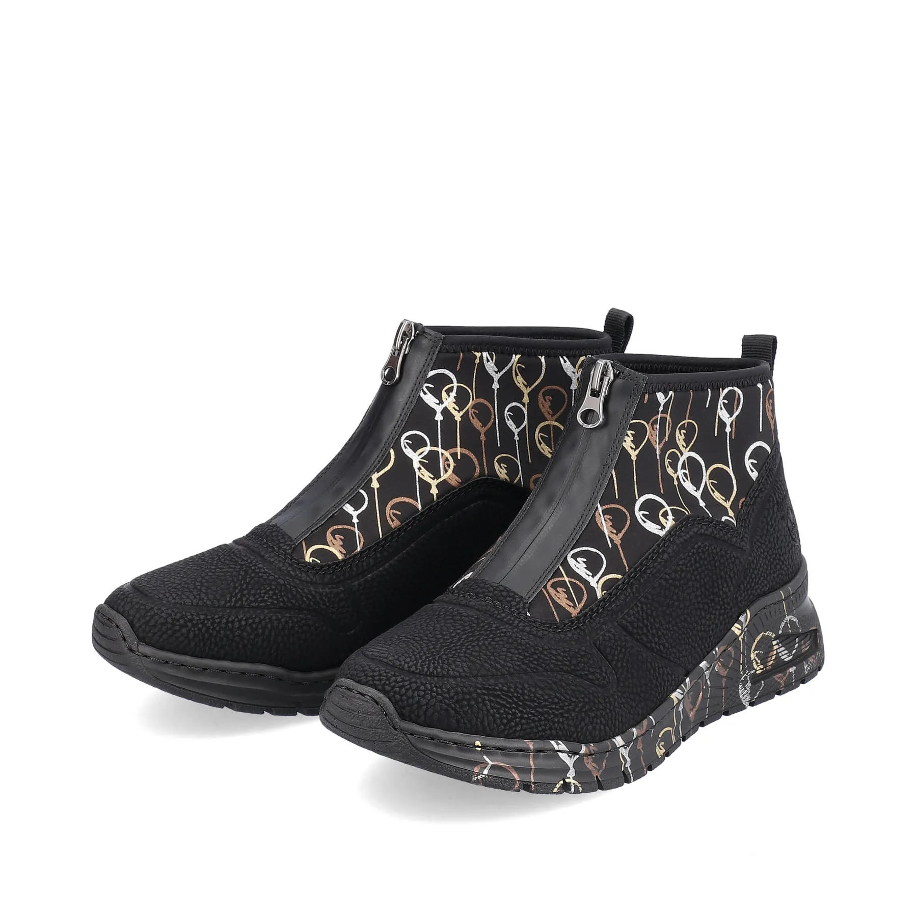 Rieker Damen Sneaker High urbanschwarz | M4953-00
