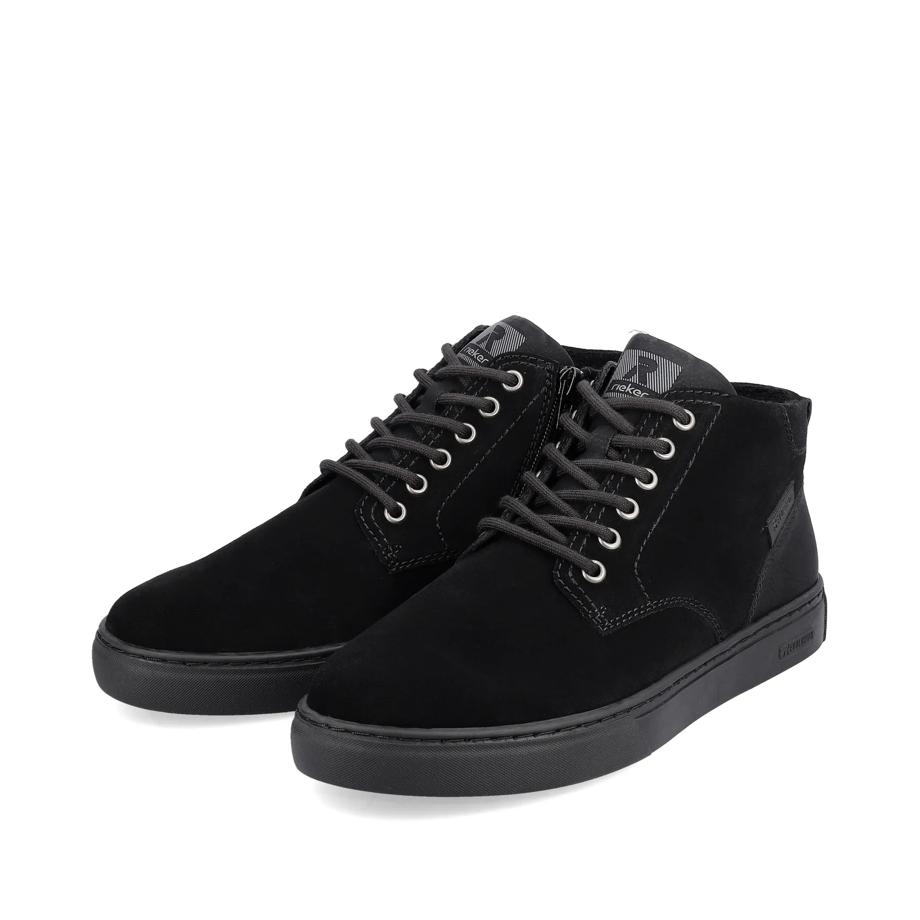 Rieker Herren Sneaker High steel black | U0762-00