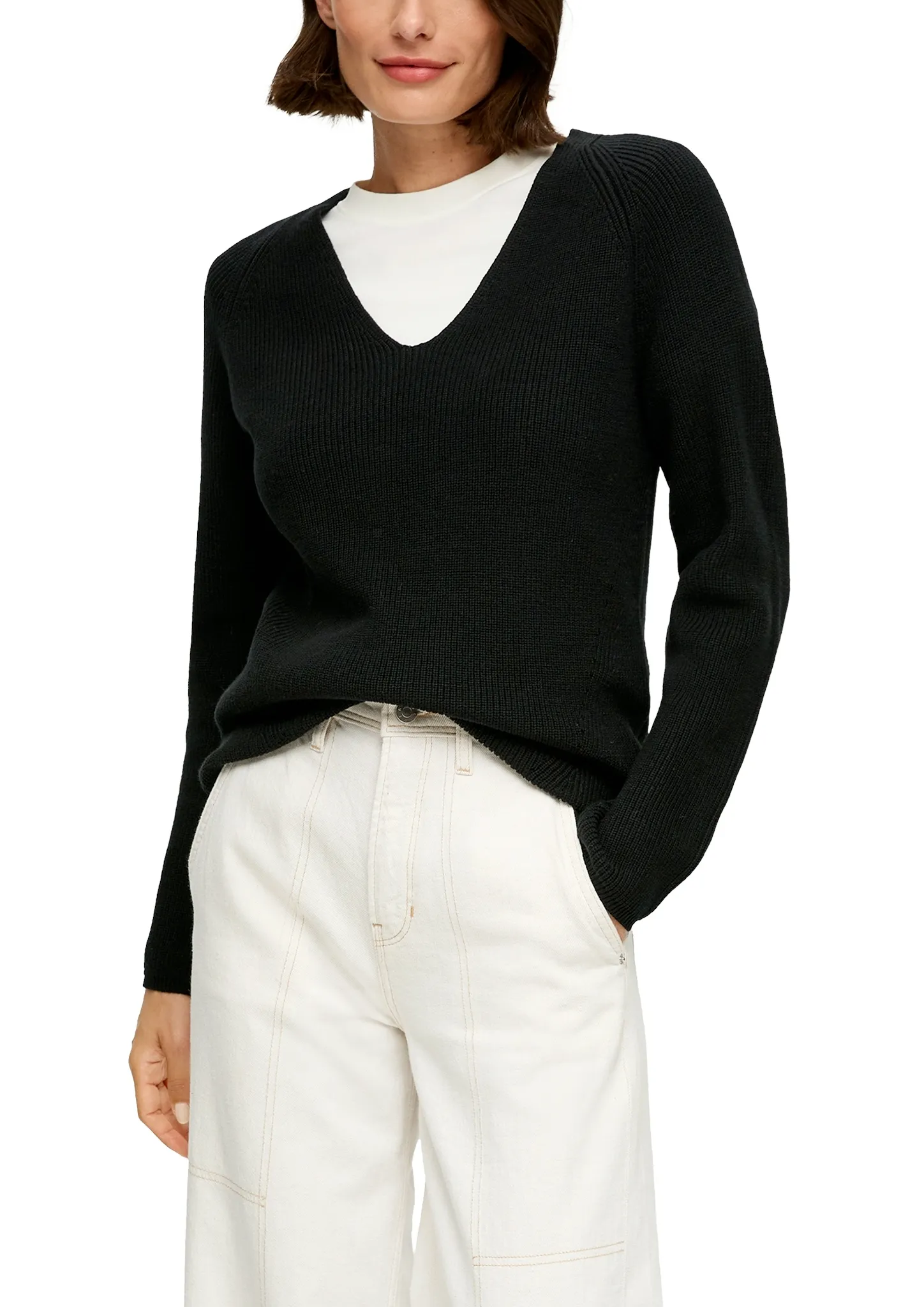 S.OLIVER Strickpullover mit Raglan-Ärmeln 10761493