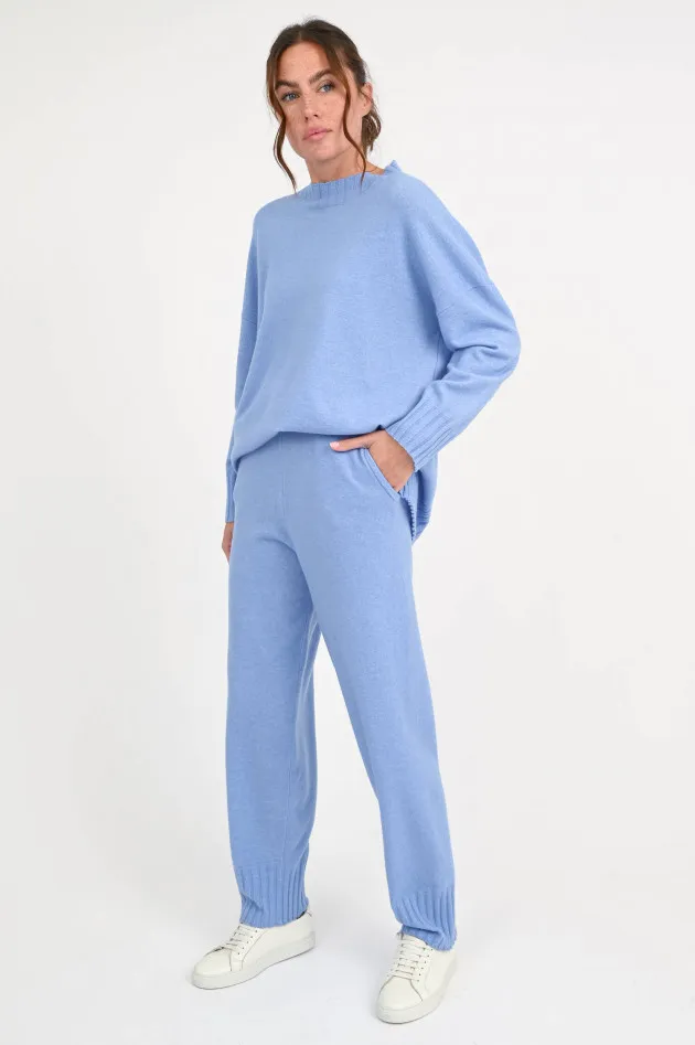 Strick-Pants SORENJA in Hellblau