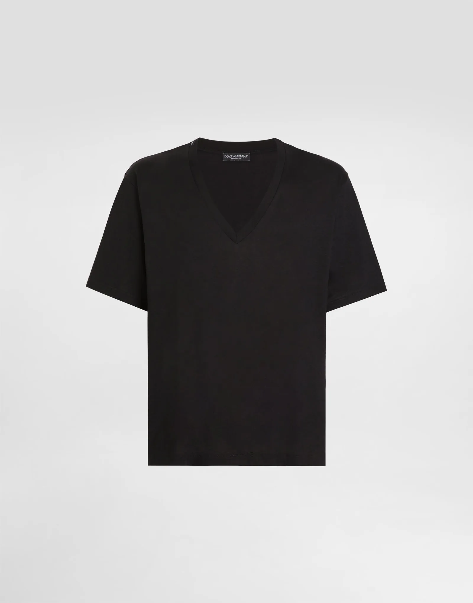 T-shirt Dolce & Gabbana Men's Cotton V-neck T-shirt G8QL3TFU7EQN0000