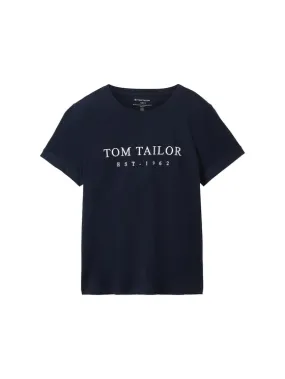 T-Shirt mit Logo Stickerei