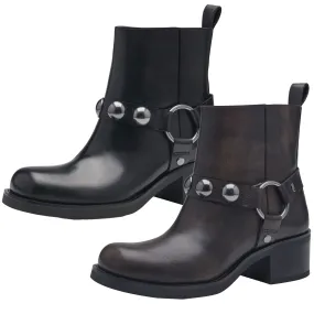 Tamaris Damen Stiefelette Western Cowboy Boot Reißverschluss modisch