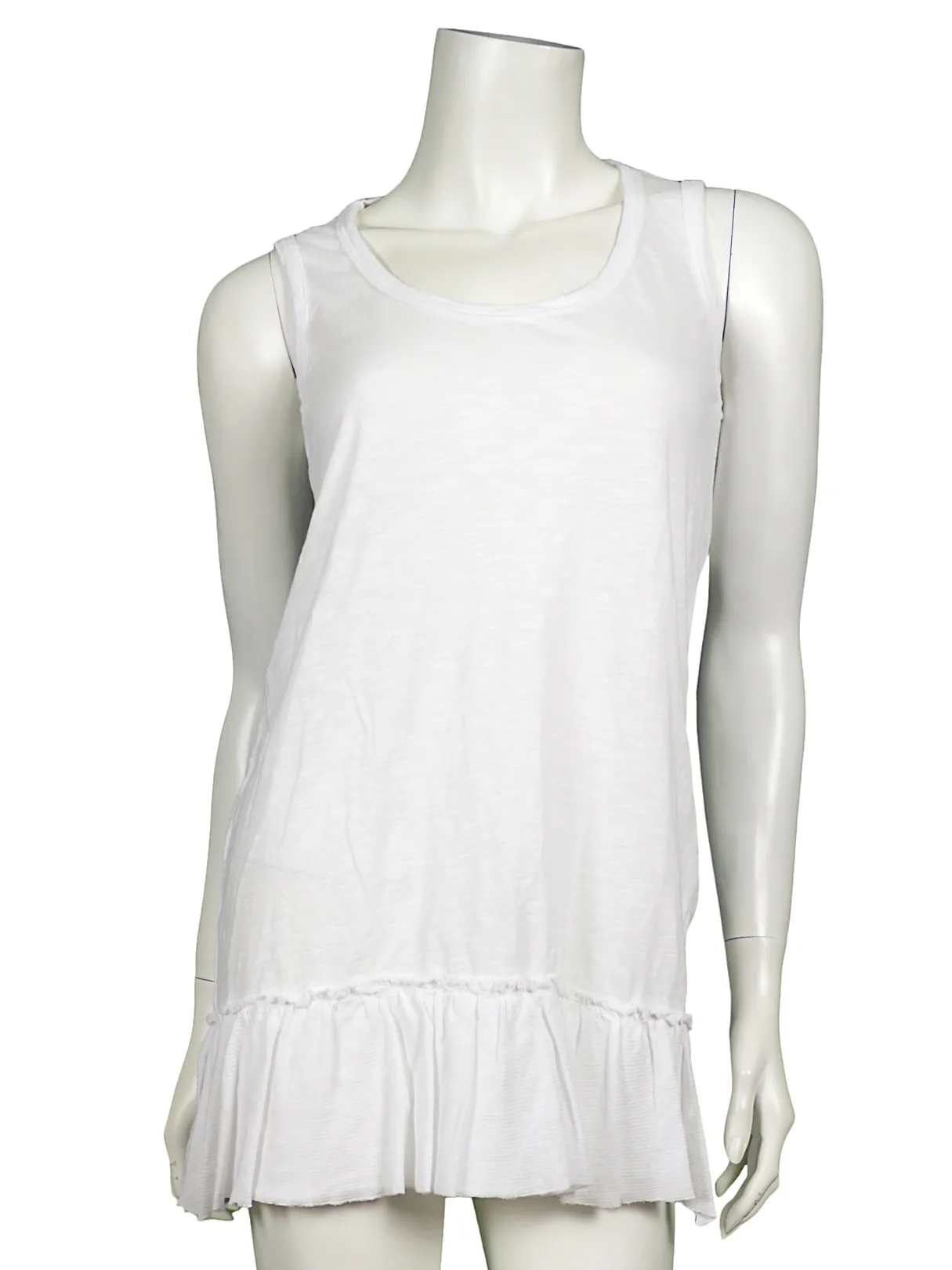 Top Baumwolle für Damen in  weiss von Hello Moda