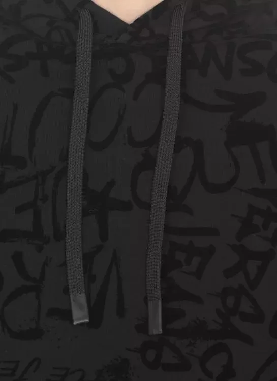   Versace Jeans Couture  Graffiti Hoodie Black